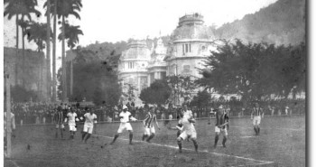 Primeiro jogo da seleção brasileira contra o Exeter City, no estádio das Laranjeiras. (Foto: Arquivo pessoal)