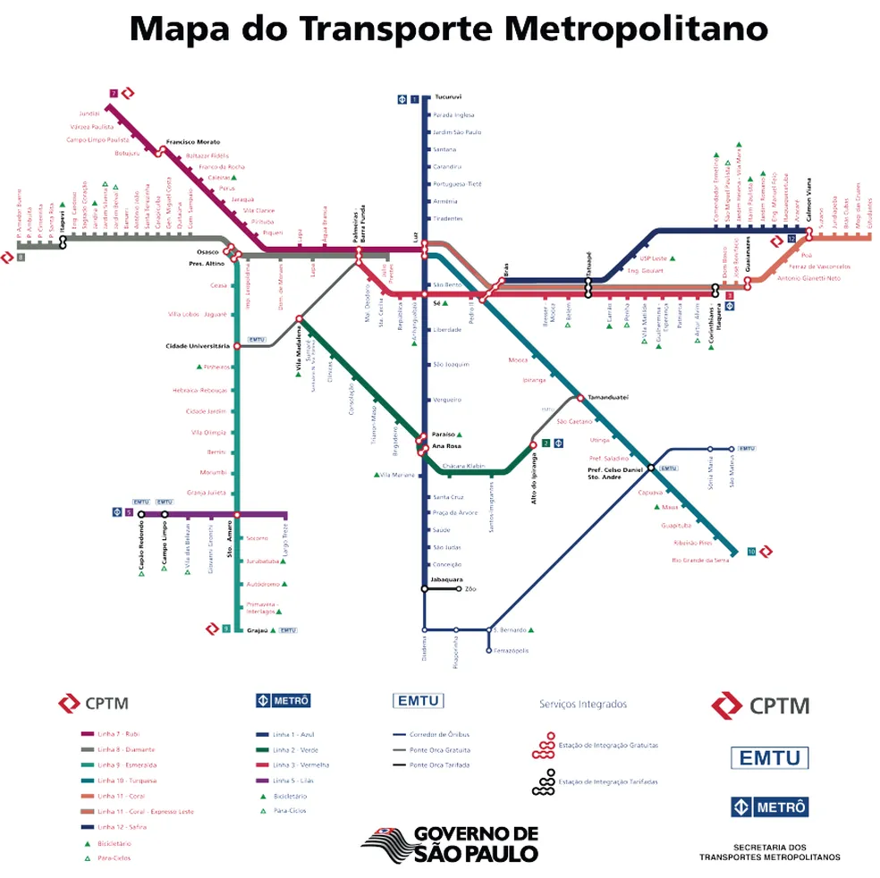 Identidade visual da CPTM — Foto: Reprodução/Cauduro/Martino