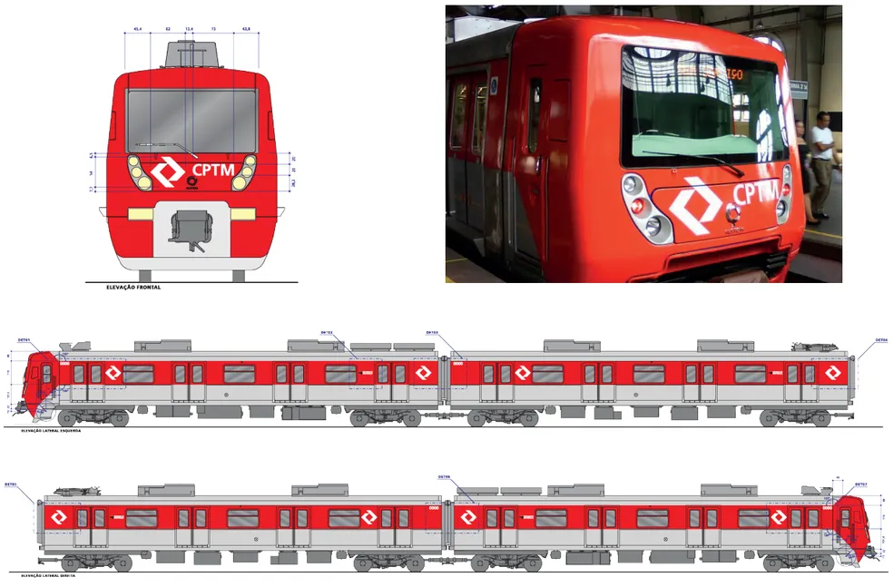 Identidade visual da CPTM — Foto: Reprodução/Cauduro/Martino