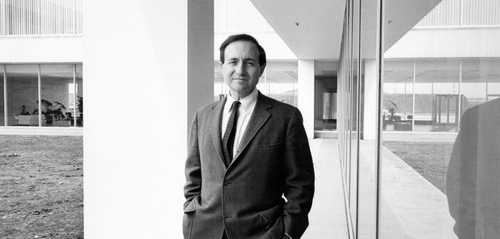 Myron Goldsmith, arquiteto e engenheiro. Liga principal. Um ginásio revela Myron Goldsmith… | por SOM | Médio