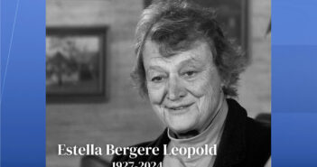 Estella Bergere Leopold, era pesquisadora e cientista que dedicou sua vida filosofia à ética da terra de seu famoso pai, última filha do ambientalista pioneiro Aldo Leopold. (Foto cortesia da Fundação Aldo Leopold)