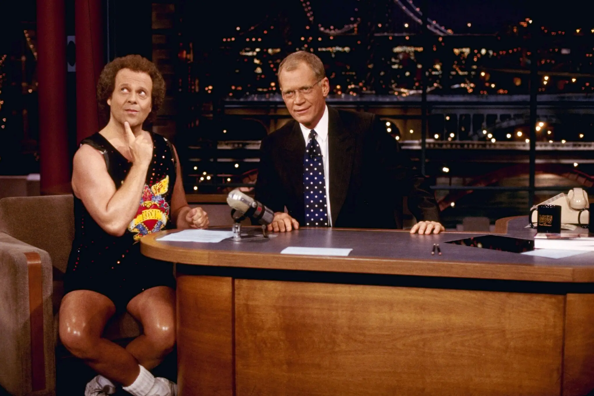 O Sr. Simmons apareceu no “Late Show with David Letterman” em maio de 2000.Crédito...Barbara Nitke/CBS, via Getty Images