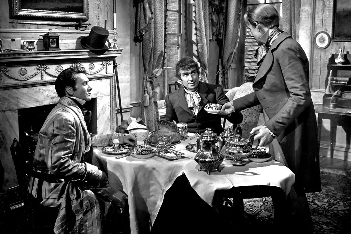 Norman Spencer trabalhou no filme de 1946 “Great Expectations” com o diretor David Lean. O elenco do filme incluía John Mills, à esquerda, Bernard Mills e Alec Guinness. (Imagens universais)