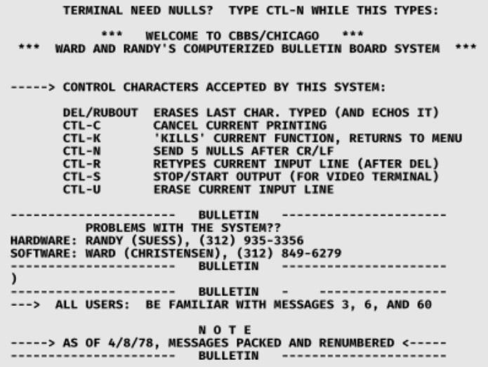 Computerized Bulletin Board System (CBBS)