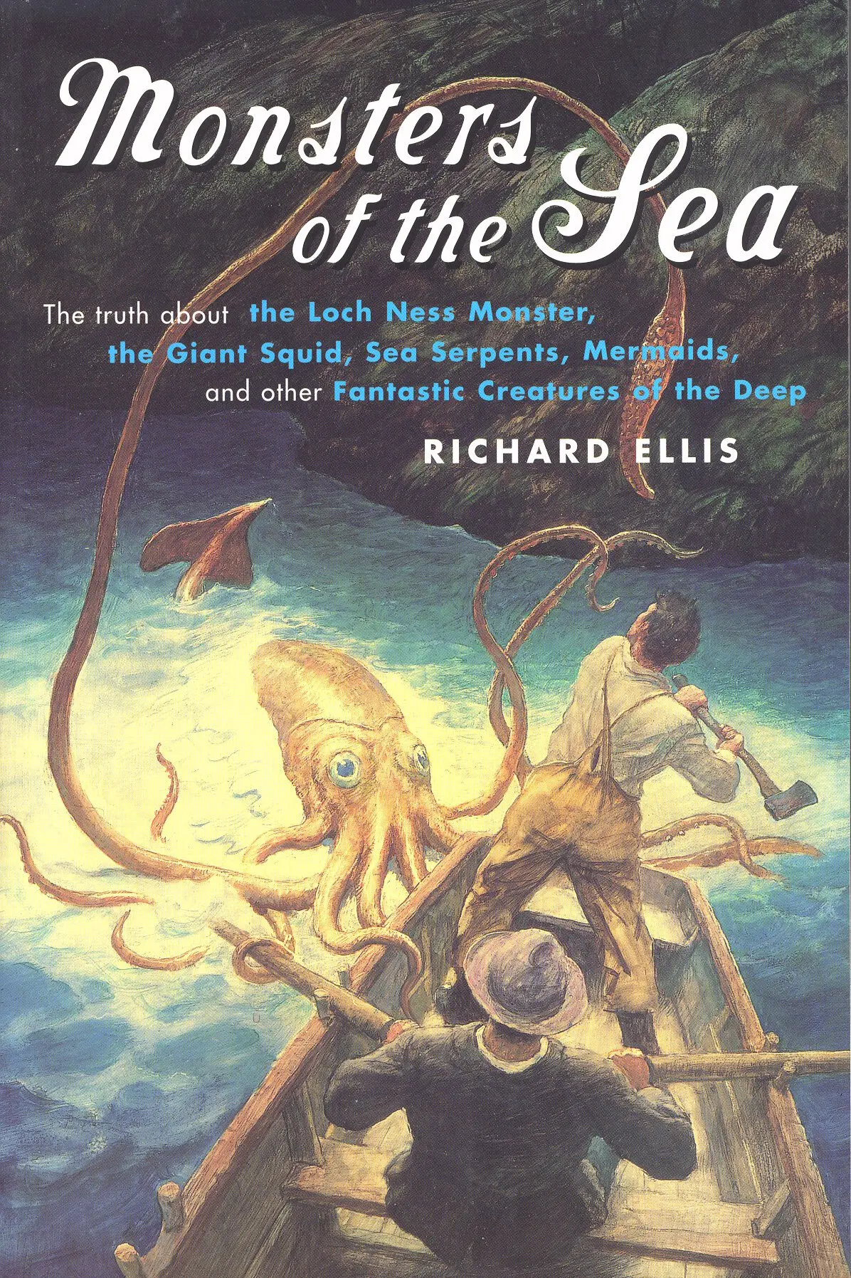 Em “Monstros do Mar” (1994), o Sr. Richard Ellis voltou sua atenção para criaturas reais e imaginárias, incluindo o monstro de Loch Ness.Crédito...Imprensa de Lyon