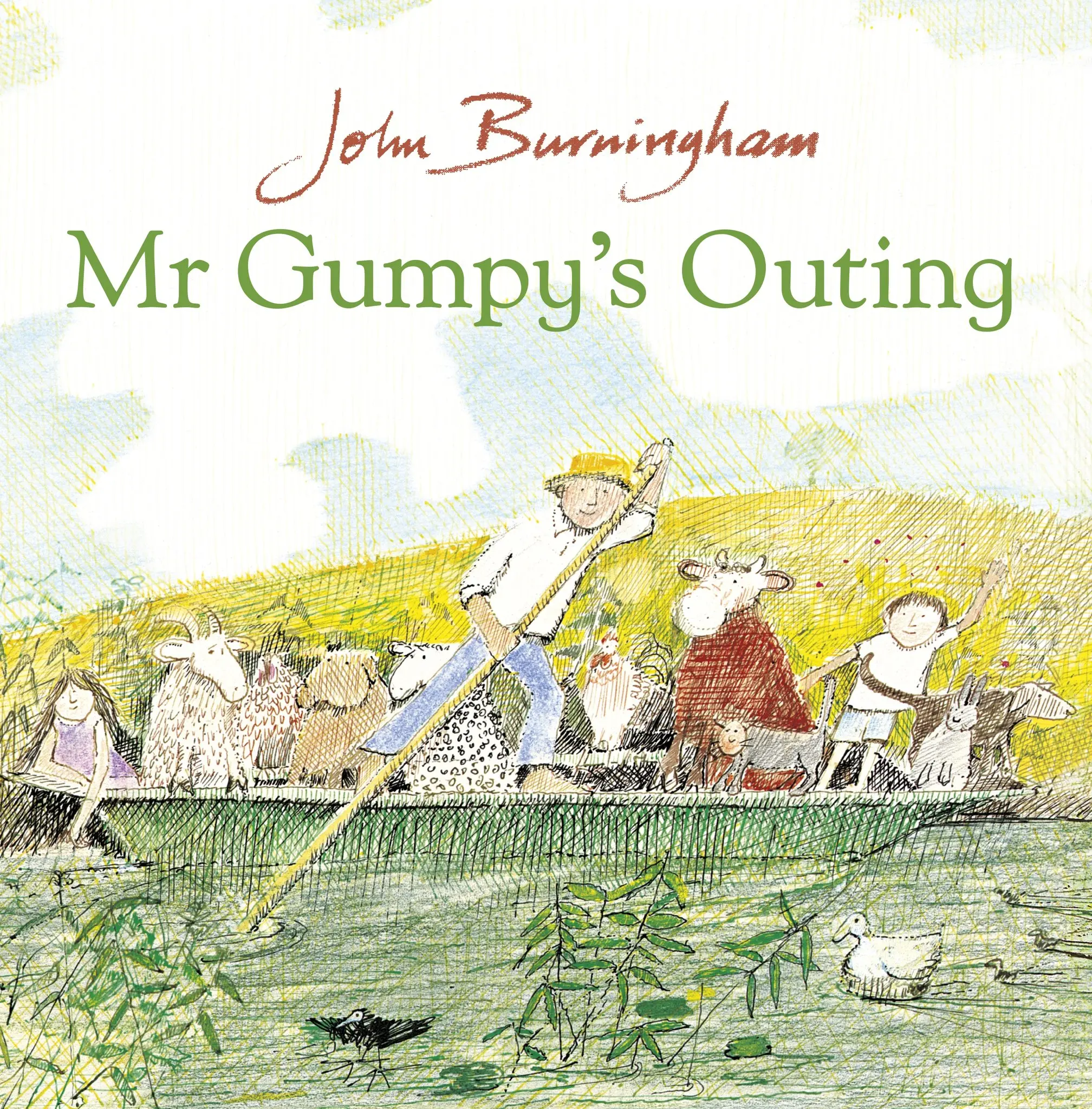 Um dos livros anteriores de John Burningham, “Mr. Gumpy's Outing”, ganhou uma Medalha Kate Greenaway. Nele, o personagem-título atende aos pedidos de seus filhos e de uma série de animais para acompanhá-lo em um passeio de barco, com resultados alegremente encharcados.