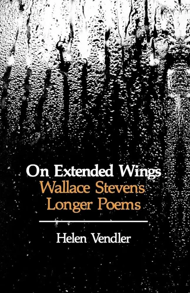 “On Extended Wings”, um dos primeiros livros da Sra. Vendler, defendeu um conjunto de obras difíceis que muitos críticos rejeitaram como sendo longas e pesadas demais. Crédito...Imprensa da Universidade de Harvard